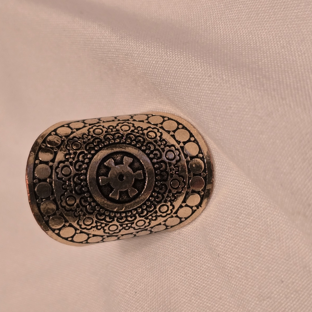 Silver Ornate Brooch